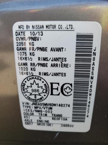 Photo 10 from auction – 2013 NISSAN ROGUE S with VIN JN8AS5MV6DW148274