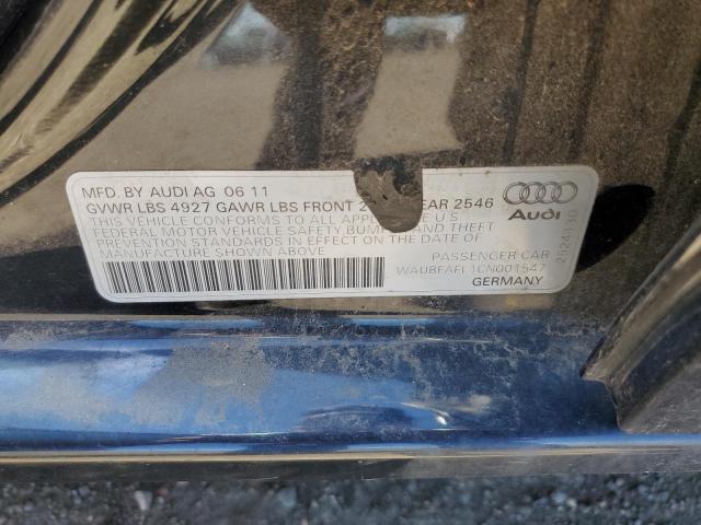 Photo 10 from auction – 2012 AUDI A4 PREMIUM with VIN WAUBFAFL1CN001547