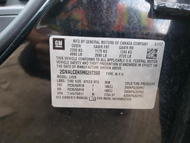Photo 10 from auction – 2017 CHEVROLET EQUINOX LT with VIN 2GNALCEK6H6297390