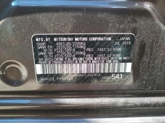 Photo 10 from auction – 2020 MITSUBISHI OUTLANDER with VIN JA4AD3A37LZ007413