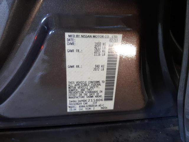 Photo 10 from auction – 2013 NISSAN ALTIMA 2.5 with VIN 1N4AL3AP6DC215806