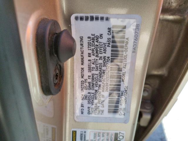 Photo 10 from auction – 2005 TOYOTA COROLLA CE with VIN 1NXBR32E05Z527704