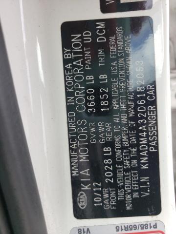 Photo 10 from auction – 2013 KIA RIO LX with VIN KNADM4A32D6182063
