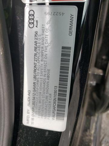 Photo 10 from auction – 2016 AUDI A6 PREMIUM with VIN WAUFGAFC8GN103013