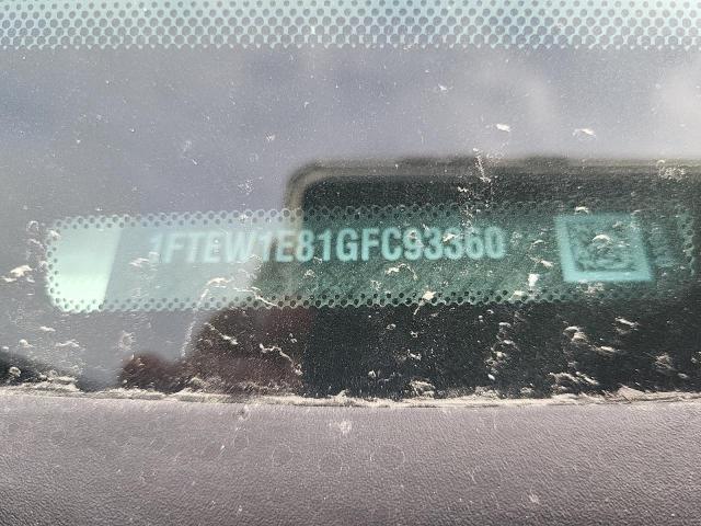 Photo 10 from auction – 2016 FORD F150 SUPER with VIN 1FTEW1E81GFC93360