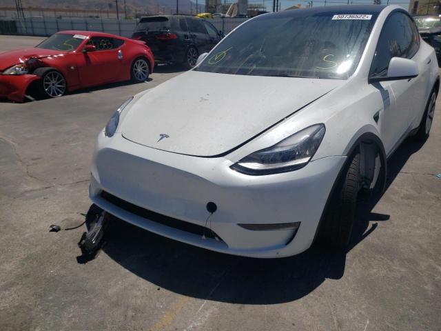 Photo 9 from auction – 2021 TESLA MODEL Y with VIN 5YJYGDEE7MF279366