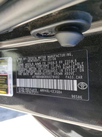 Photo 10 from auction – 2009 TOYOTA CAMRY HYBR with VIN 4T1BB46K89U078482