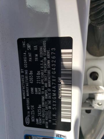 Photo 10 from auction – 2015 KIA OPTIMA LX with VIN 5XXGM4A7XFG432673
