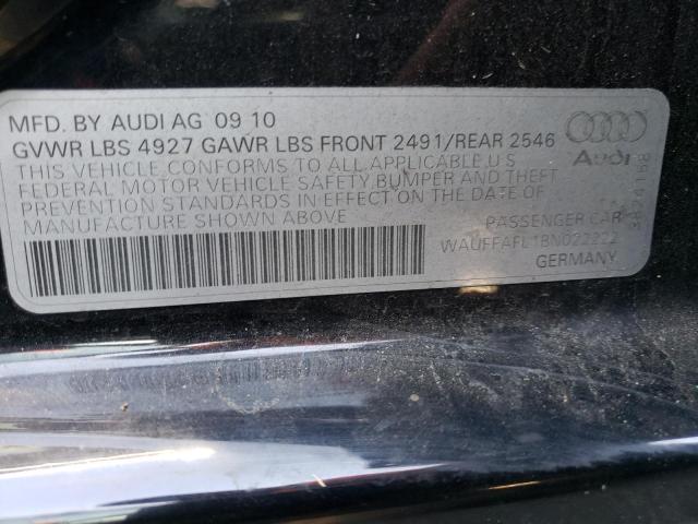 Photo 10 from auction – 2011 AUDI A4 PREMIUM with VIN WAUFFAFL1BN022222