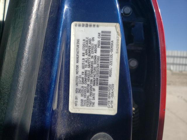 Photo 10 from auction – 2002 TOYOTA COROLLA CE with VIN 1NXBR12E02Z647082