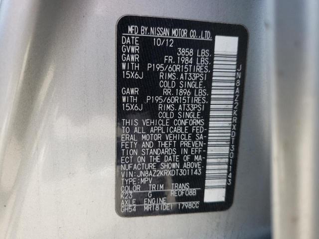 Photo 10 from auction – 2013 NISSAN CUBE S with VIN JN8AZ2KRXDT301143