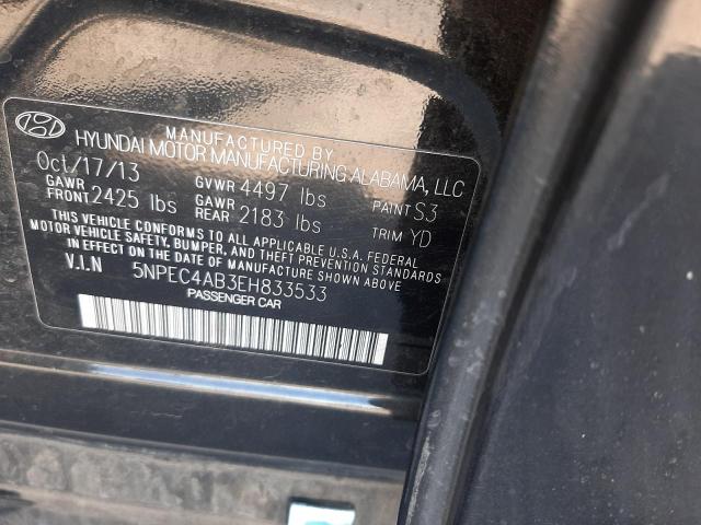 Photo 10 from auction – 2014 HYUNDAI SONATA SE with VIN 5NPEC4AB3EH833533