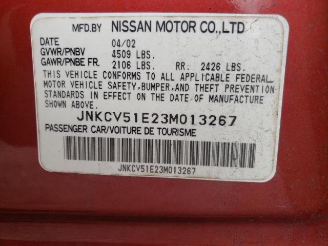 Photo 10 from auction – 2003 INFINITI G35 with VIN JNKCV51E23M013267