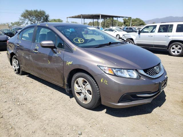 HONDA CIVIC LX 2014 with VIN 19XFB2F54EE205502 - Photo from auction