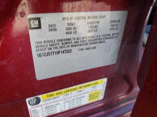 Photo 10 from auction – 2009 CHEVROLET MALIBU 2LT with VIN 1G1ZJ57719F147323
