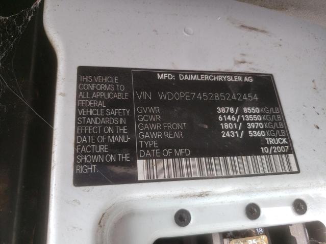 Photo 10 from auction – 2008 DODGE SPRINTER 2 with VIN WD0PE745285242454