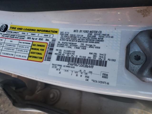 Photo 10 from auction – 2013 FORD FUSION S with VIN 3FA6P0G75DR386449