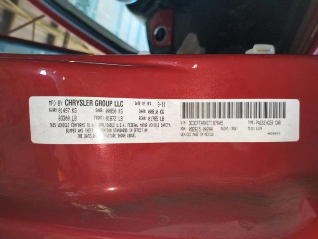 Photo 10 from auction – 2012 FIAT 500 POP with VIN 3C3CFFARXCT187805