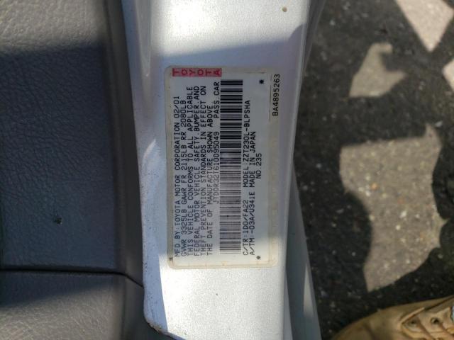 Photo 10 from auction – 2001 TOYOTA CELICA GT with VIN JTDDR32T610095049