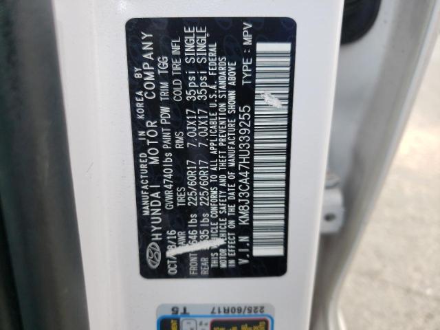 Photo 10 from auction – 2017 HYUNDAI TUCSON LIM with VIN KM8J3CA47HU339255