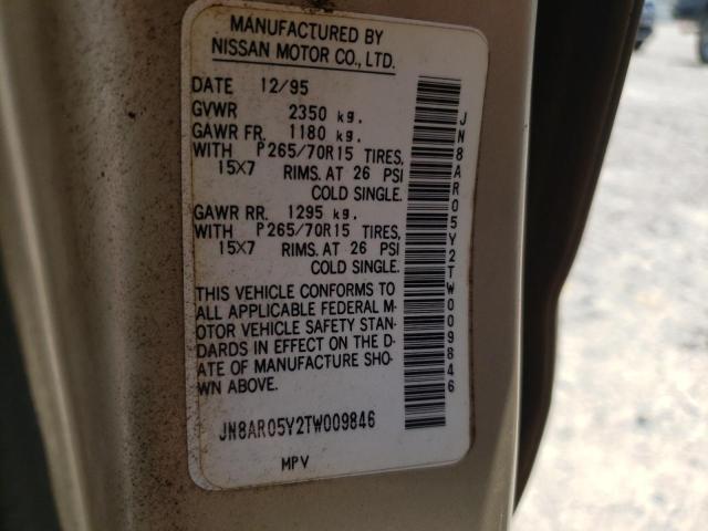 Photo 10 from auction – 1996 NISSAN PATHFINDER with VIN JN8AR05Y2TW009846