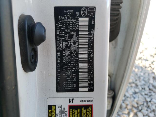 Zdjęcie 10 z aukcji – 2013 TOYOTA COROLLA BA z VIN 2T1BU4EE5DC996125