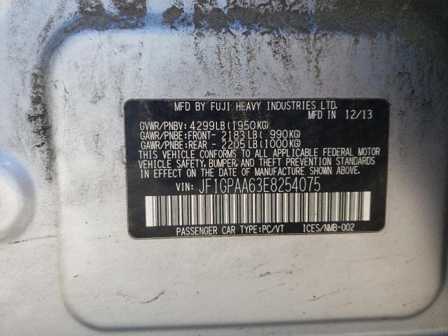 Photo 10 from auction – 2014 SUBARU IMPREZA with VIN JF1GPAA63E8254075