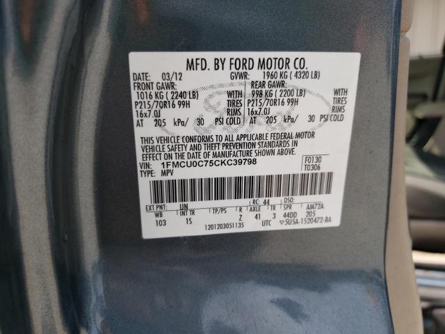 Photo 10 from auction – 2012 FORD ESCAPE XLS with VIN 1FMCU0C75CKC39798