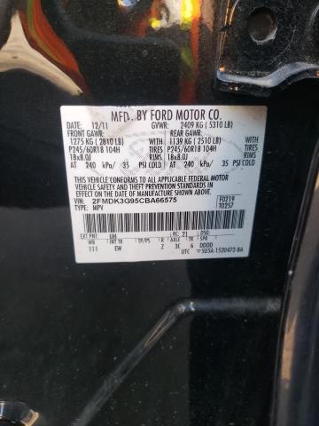 Photo 10 from auction – 2012 FORD EDGE SE with VIN 2FMDK3G95CBA66575