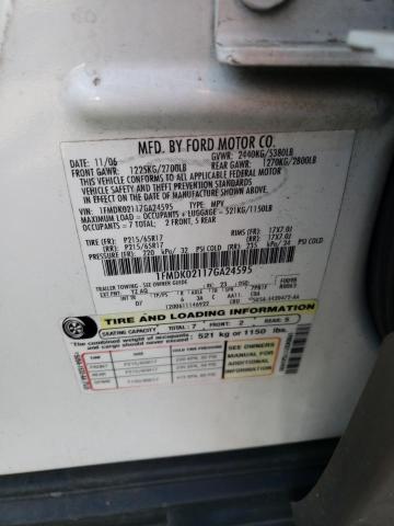 Photo 10 from auction – 2007 FORD FREESTYLE with VIN 1FMDK02117GA24595