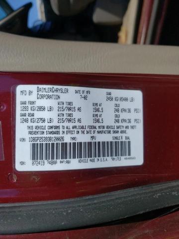 Photo 10 from auction – 2003 DODGE CARAVAN SE with VIN 1D8GP25393B120026