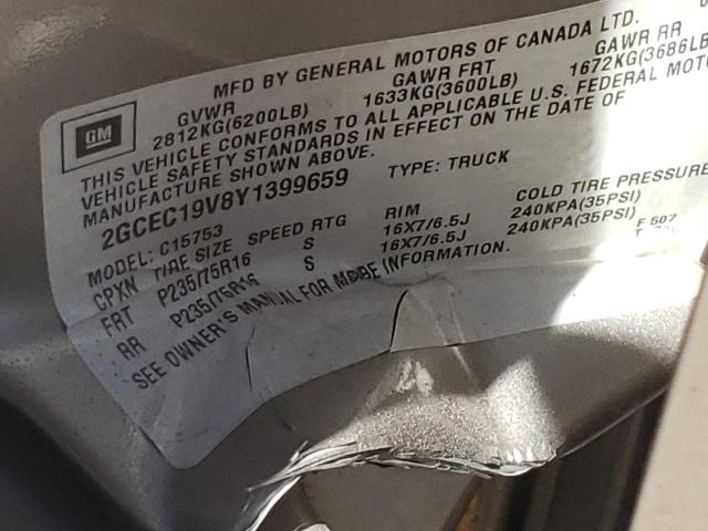 Photo 10 from auction – 2000 CHEVROLET SILVERADO with VIN 2GCEC19V8Y1399659