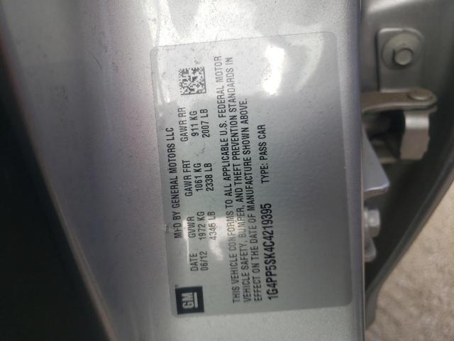 Photo 10 from auction – 2012 BUICK VERANO with VIN 1G4PP5SK4C4219395