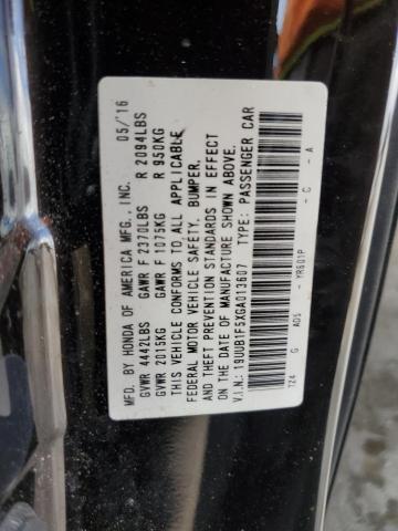 Photo 10 from auction – 2016 ACURA TLX TECH with VIN 19UUB1F5XGA013607