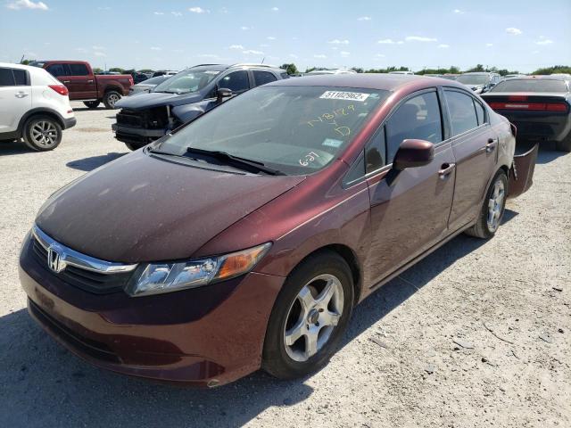 Photo 2 from auction – 2012 HONDA CIVIC LX with VIN 2HGFB2F58CH608790
