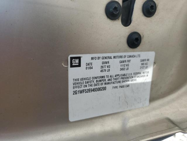 Photo 10 from auction – 2004 CHEVROLET IMPALA with VIN 2G1WF52E949306200
