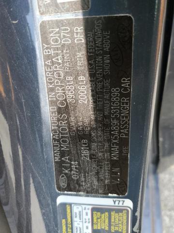 Photo 10 from auction – 2015 KIA FORTE EX with VIN KNAFX5A89F5316898
