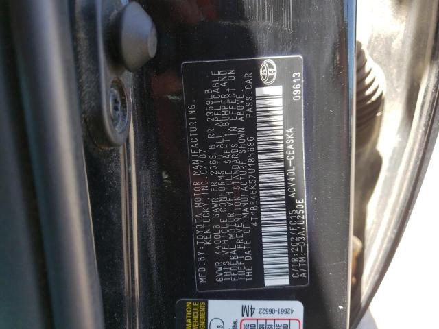 Photo 10 from auction – 2007 TOYOTA CAMRY CE with VIN 4T1BE46K57U185686