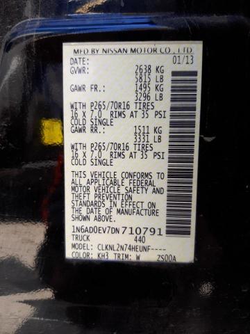 Photo 10 from auction – 2013 NISSAN FRONTIER S with VIN 1N6AD0EV7DN710791