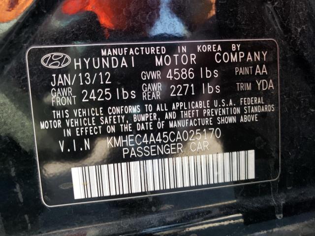 Photo 10 from auction – 2012 HYUNDAI SONATA HYB with VIN KMHEC4A45CA025170
