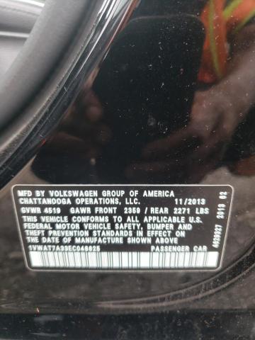 Photo 10 from auction – 2014 VOLKSWAGEN PASSAT S with VIN 1VWAT7A33EC048625