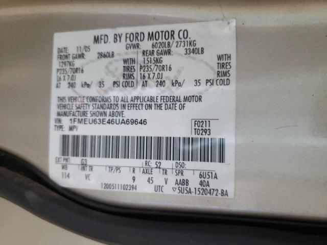 Photo 10 from auction – 2006 FORD EXPLORER X with VIN 1FMEU63E46UA69646