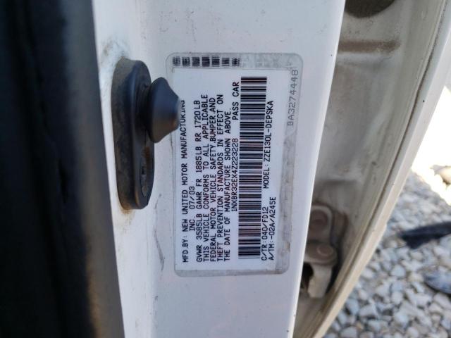 Photo 10 from auction – 2004 TOYOTA COROLLA with VIN 1NXBR32EX4Z223228