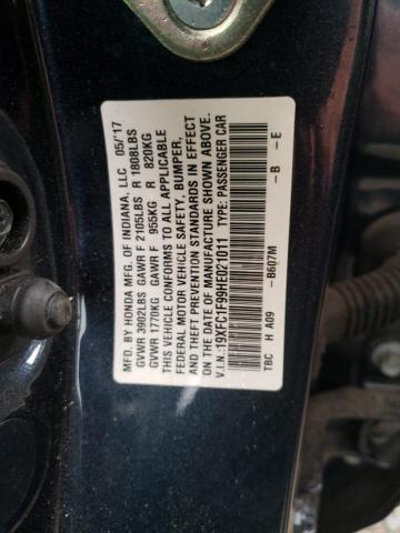 Photo 10 from auction – 2017 HONDA CIVIC TOUR with VIN 19XFC1F99HE021011