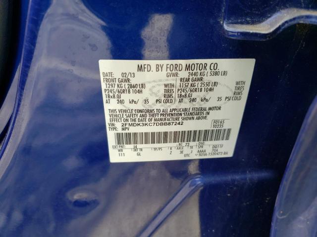 Photo 10 from auction – 2013 FORD EDGE LIMIT with VIN 2FMDK3KC7DBB87242