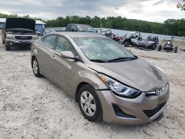 HYUNDAI ELANTRA SE 2016 with VIN 5NPDH4AE7GH799400 - Photo from auction
