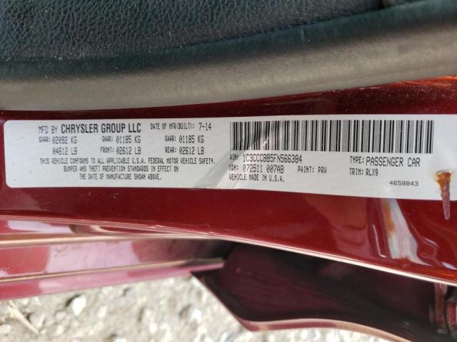 Photo 10 from auction – 2015 CHRYSLER 200 S with VIN 1C3CCCBB5FN566384