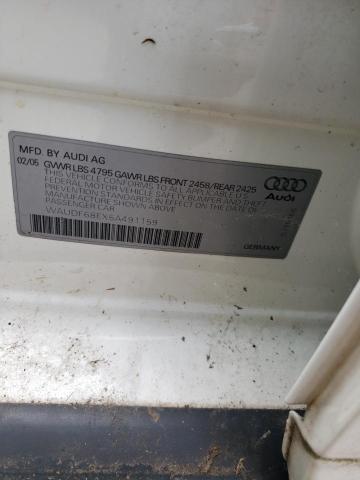 Photo 10 from auction – 2005 AUDI A4 2.0T QU with VIN WAUDF68EX5A491159