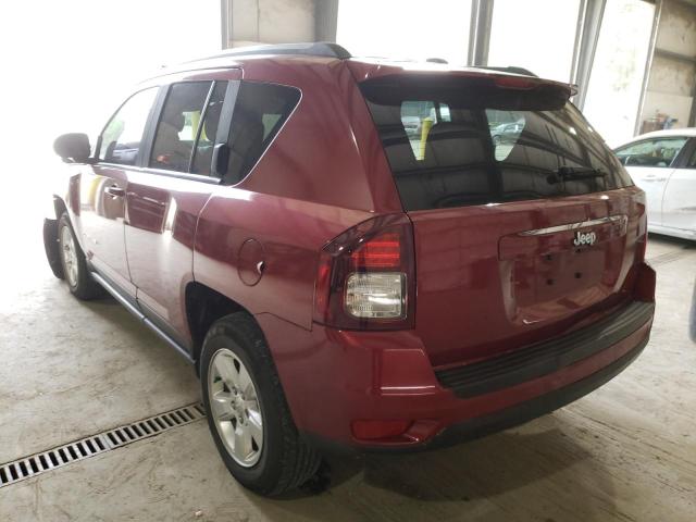 Photo 3 from auction – 2016 JEEP COMPASS SP with VIN 1C4NJCBAXGD634400