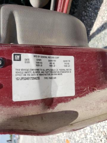 Photo 10 from auction – 2001 CHEVROLET CAVALIER L with VIN 1G1JF524617284235
